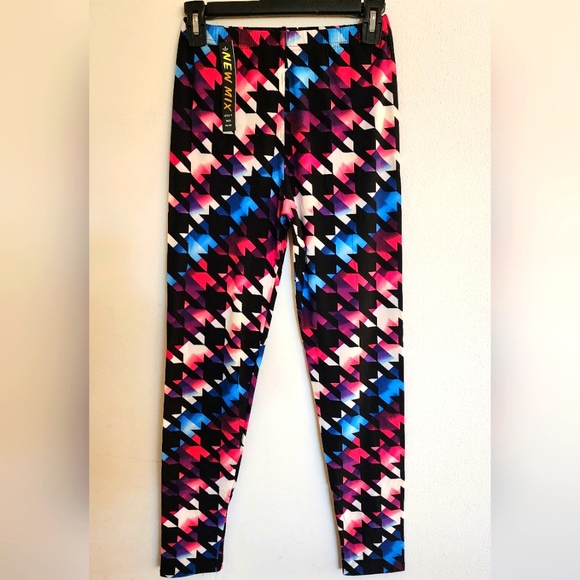 New Mix Leggings - One Size-Multi Color design - Polyester / Spandex Blend NWT - Picture 2 of 3